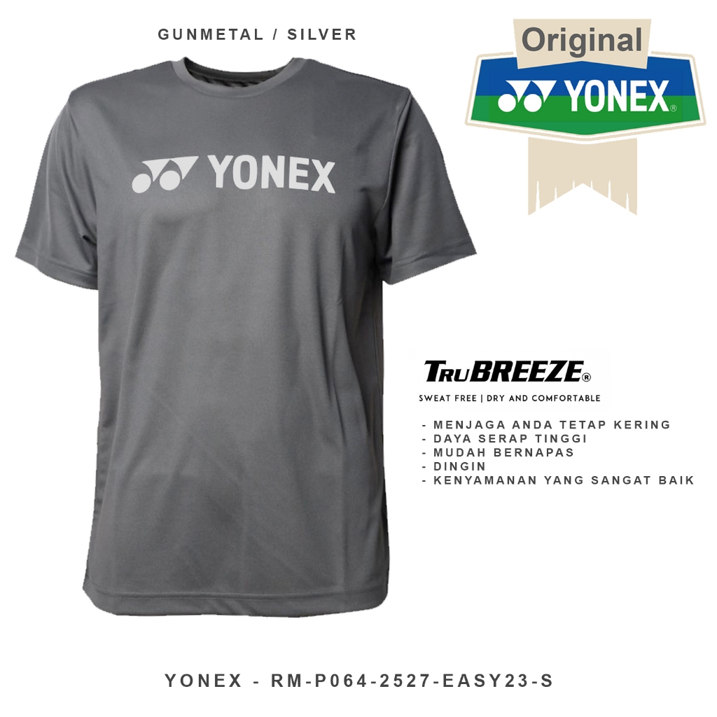 เสื้อ Yonex RMP0642527EASY23 Gunmetal/Silver Shopee Thailand