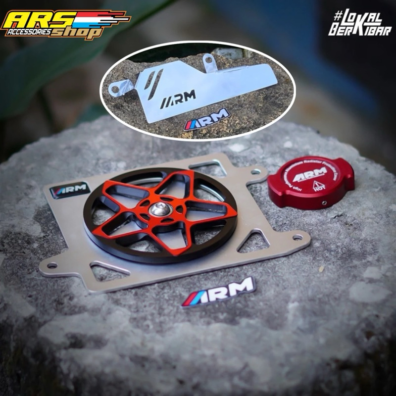 3in ARUMI ORIGINAL PACKAGE RADIATOR COVER SPINNER 3D ARM TYPE BINTANG ...