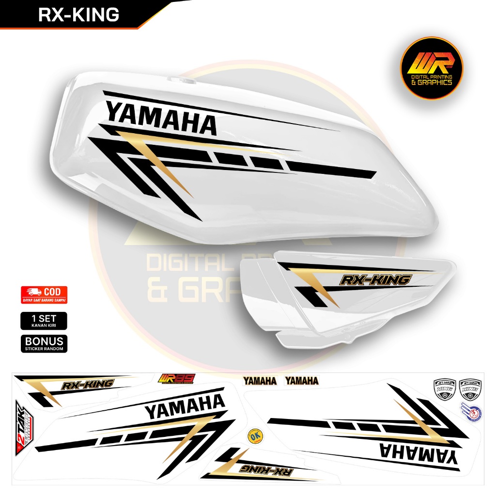 Rx-king Striping สติ๊กเกอร์ Variation เรียบง่าย วัสดุใส | Shopee Thailand