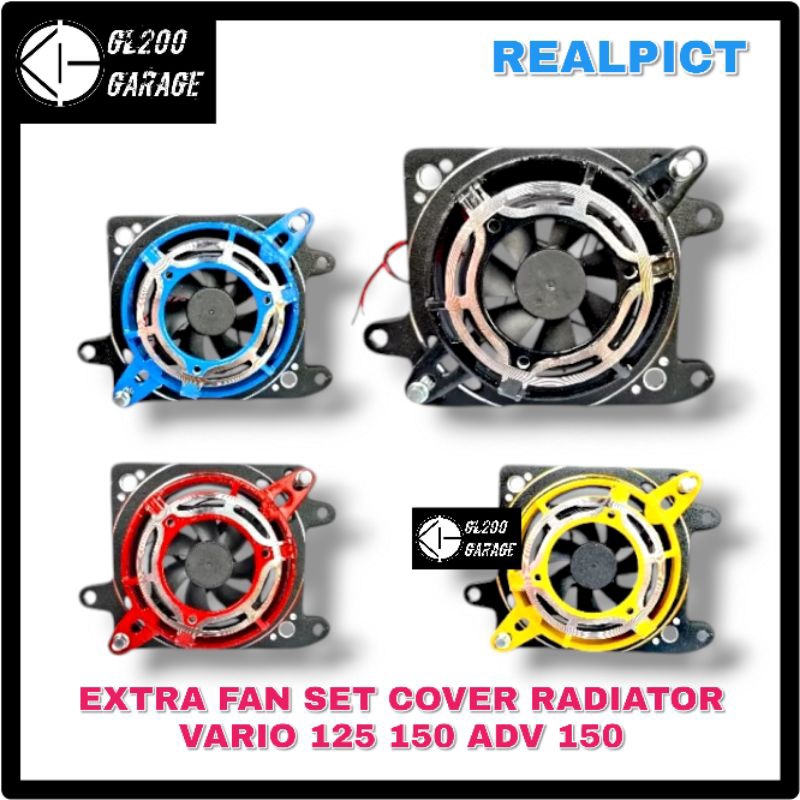 ฝาครอบ EXTRA FAN FAN FAN SET RADIATOR COVER VARIO 125 150 และ ADV 150 ...
