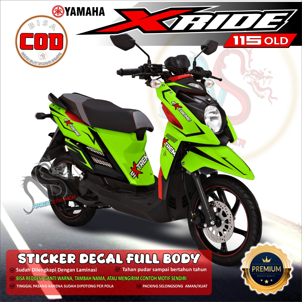 สติ๊กเกอร์รูปลอก Full Body YAMAHA X RIDE 115 OLD Variation EXTRIME ...