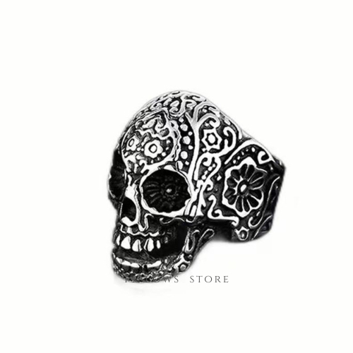 Aaron Bane Königsarmband Double Skull Herren Armband Aus Edelstahl, Mit