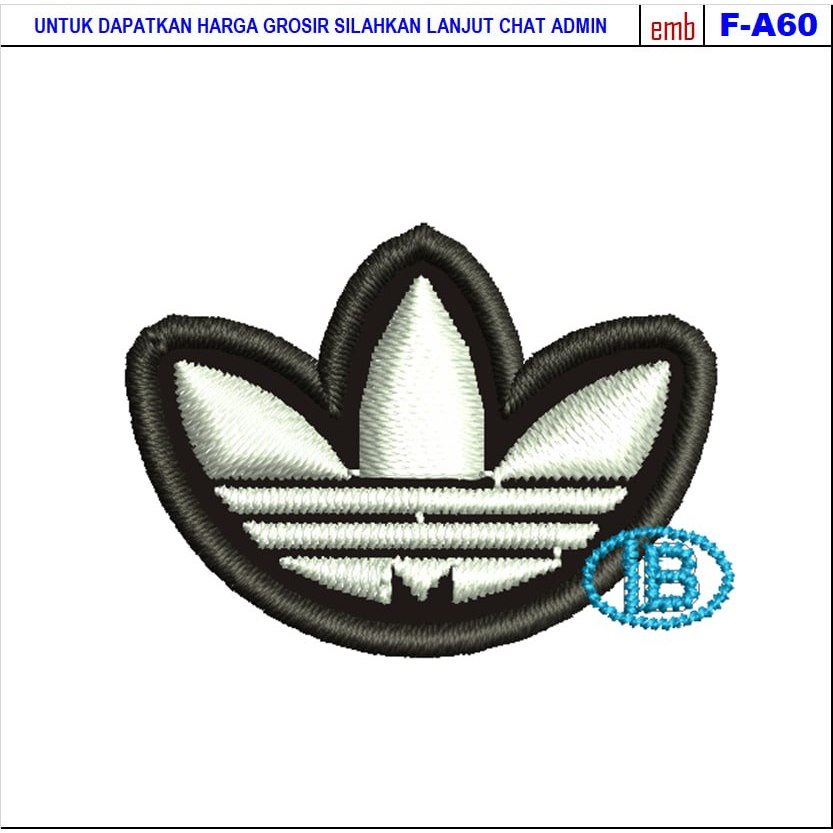 ADIDAS LOGO A-F60 LOGO EMBROIDERED PATCH | Shopee Thailand