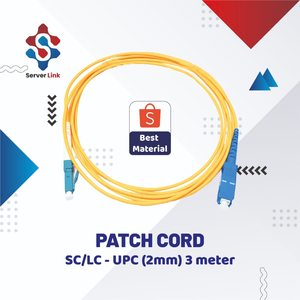 สาย Sc-lc Patch Cord - UPC ยาว 2mm 3 เมตร สายแพทช์ garudafiber 3m ...