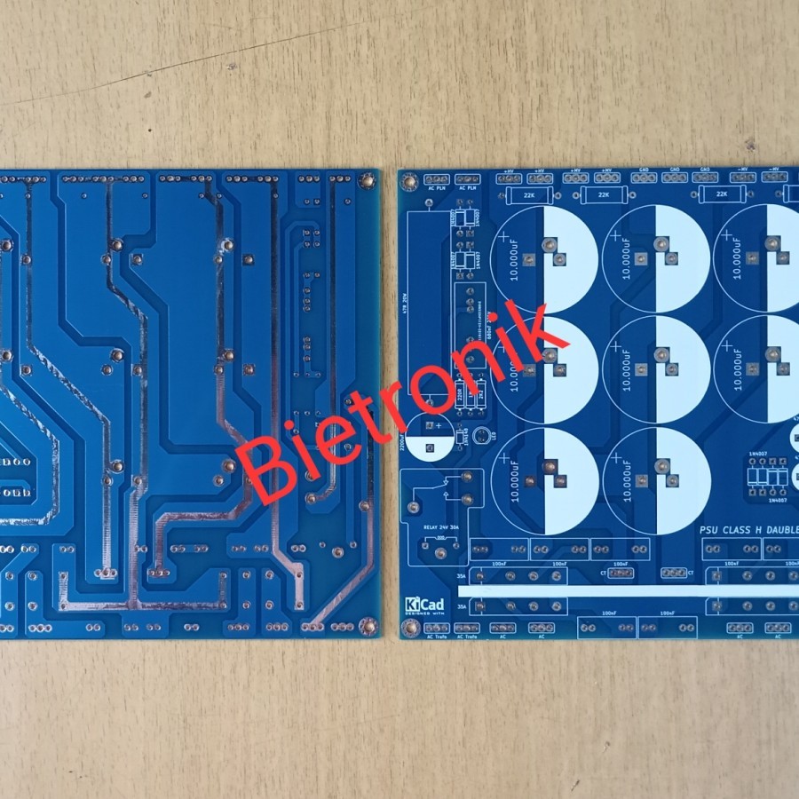 Pcb PSU Class H 8 Elko Dauble CT Softstart_Symmetry_Fan Dauble Layer