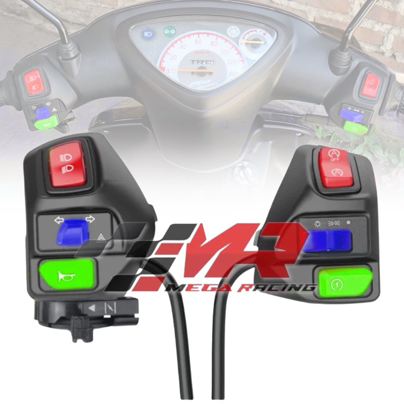 เวียดนาม Mio Switch ชุดซ้ายขวา + Hazard & Beam Pass Pnp Mio M3 ZS Soul ...