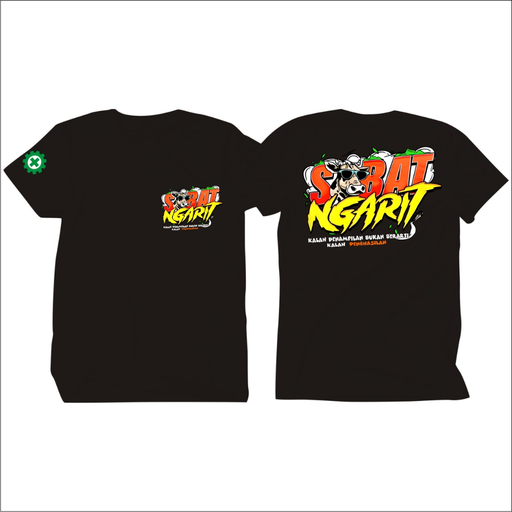 Sabat Ngarit V2 Distro Clothes การออกแบบล่าสุด Unisex-Kaos Sobat Ngarit ...