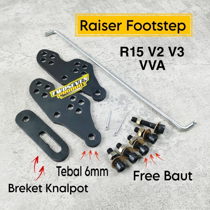 Footstep Raiser Yamaha R15 V3 V2 VVA Footstep Raiser R15 V3 V2 Footstep ...