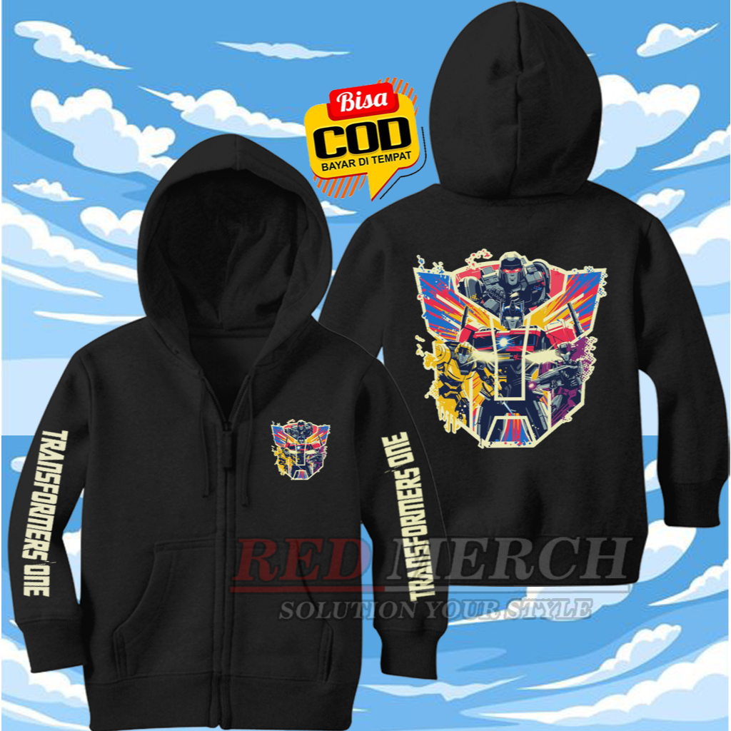 TRANSFORMERS ONE OPTIMUS & MEGATRON KIDS ZIPPER HOODIE JACKET | Shopee ...
