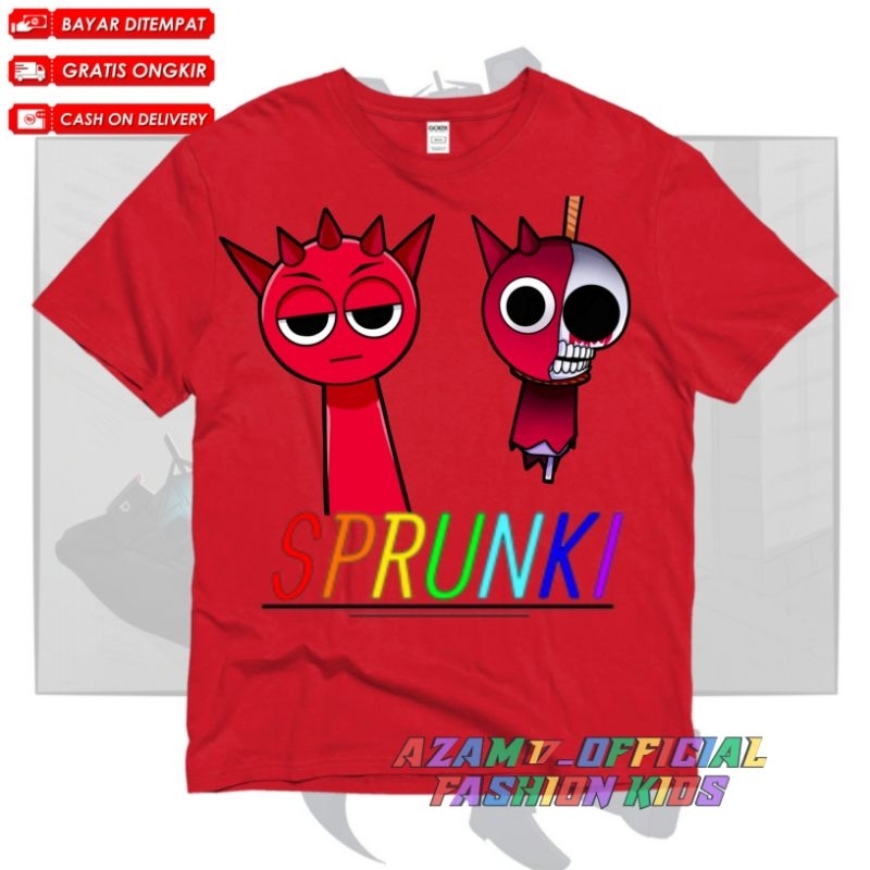 เสื้อยืดเด็ก SPRUNKI INCREDIBOX RADDY CHILDRENS เสื้อผ้าฟรี NAMA ...