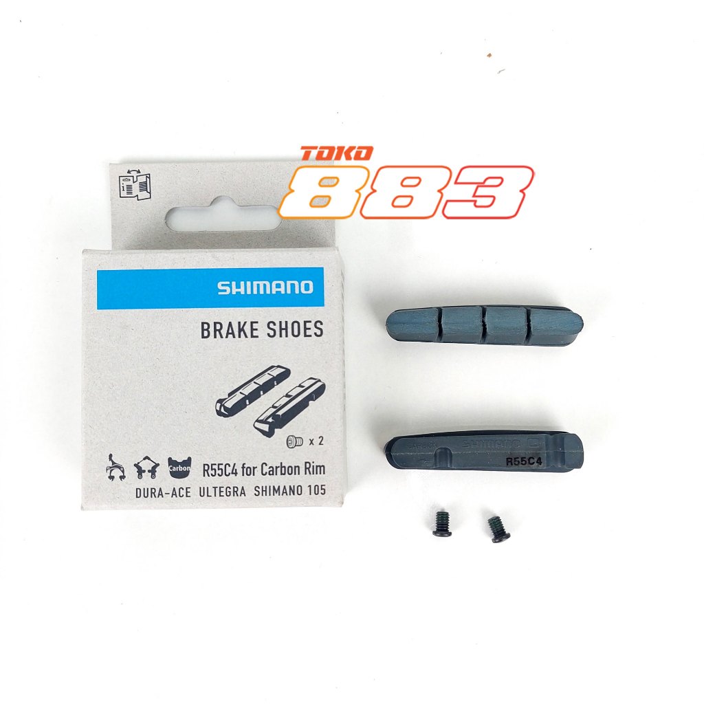 ผ้าเบรค Shimano รองเท้า R55C4 CARBON Rim Brakepad | Shopee Thailand