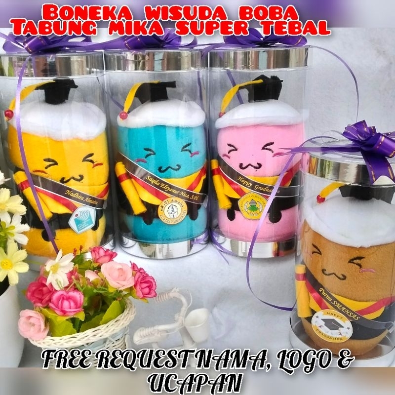 Boba GRADUATION DOLL 16 CM SUPER THICK MIKA TUBE 20X10 CM | Shopee Thailand