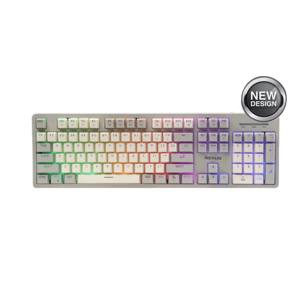 Rexus RX-K9E คีย์บอร์ดเกม RGB ขนาดเต็ม | Shopee Thailand