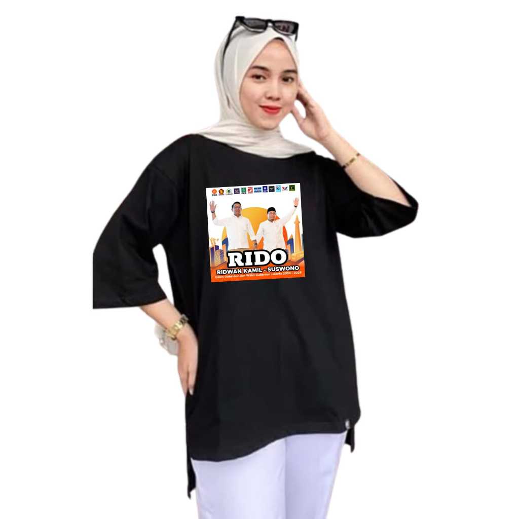Caugb และ Cawagub Rido/Ridwan Kamil และ Suswono Campaign เสื้อสตรี ...