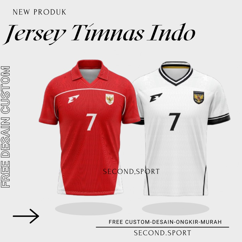 Second.sport Custom Indo Tims Jersey-Design-Shipping | Shopee Thailand