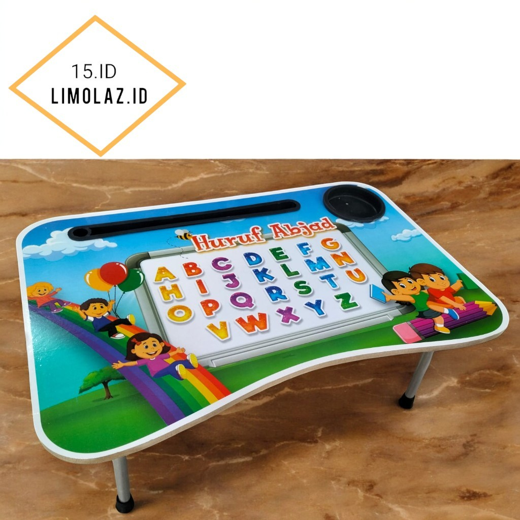 แล็ปท็อปtable / STUDY TABLE / FOLDING TABLE พร้อม ALPHABET LETTER MOTIF ...