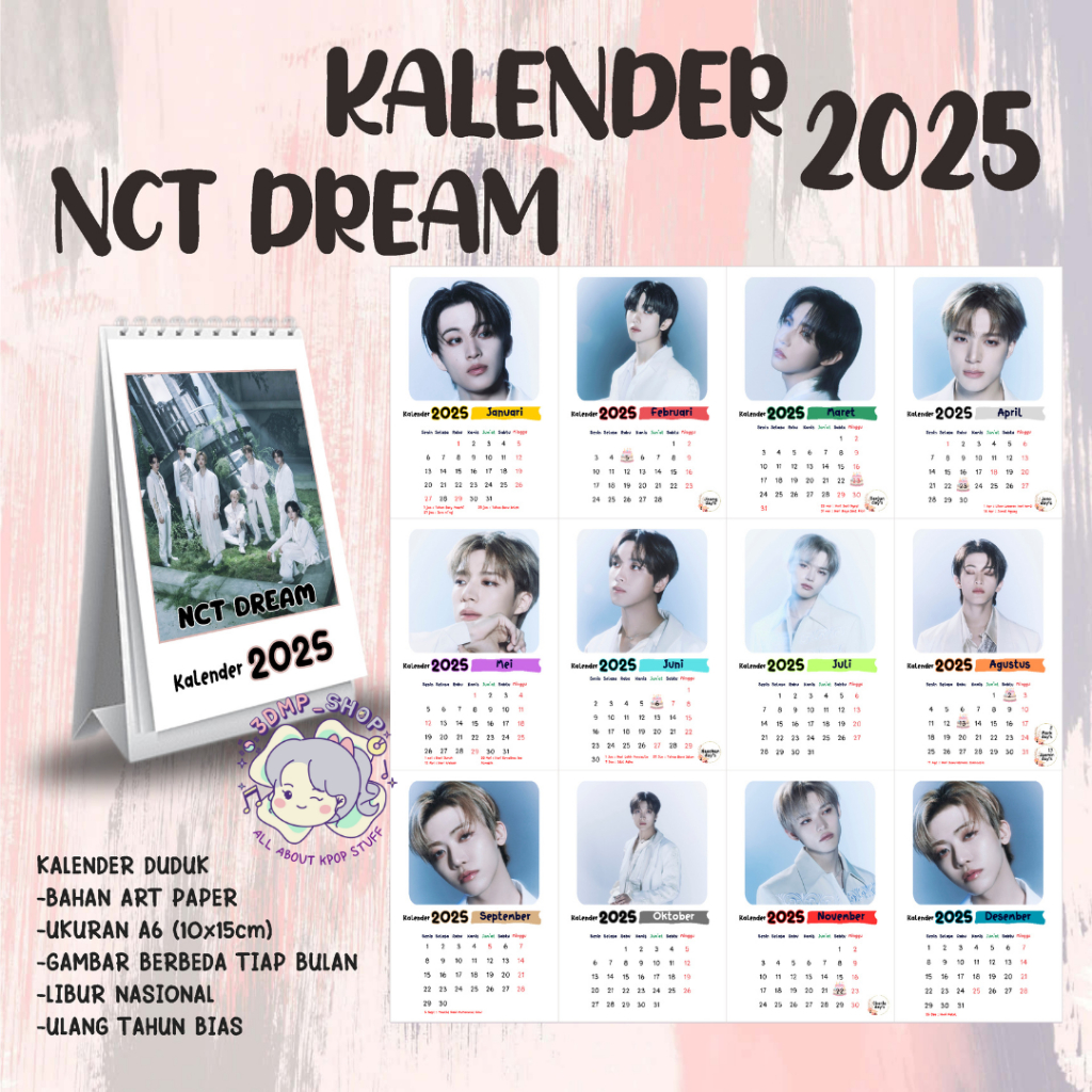 2025 KPOP NCT DREAM CALENDAR Shopee Thailand