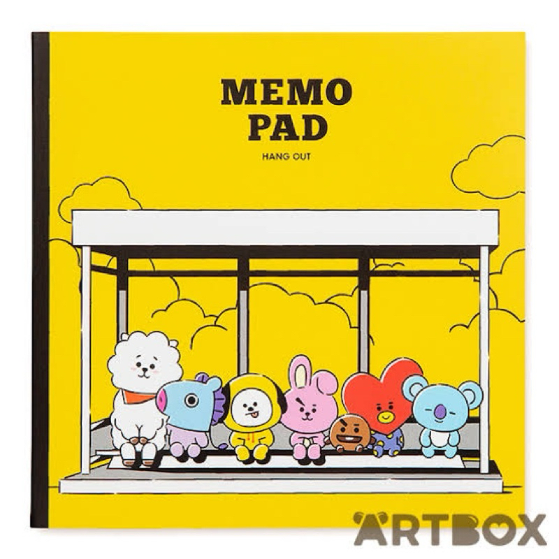 CUSTOM SOUVENIR MEMO PAD BTS BT21 NOTEPAD 50 แผ่นกระดาษ 12x8 | Shopee ...
