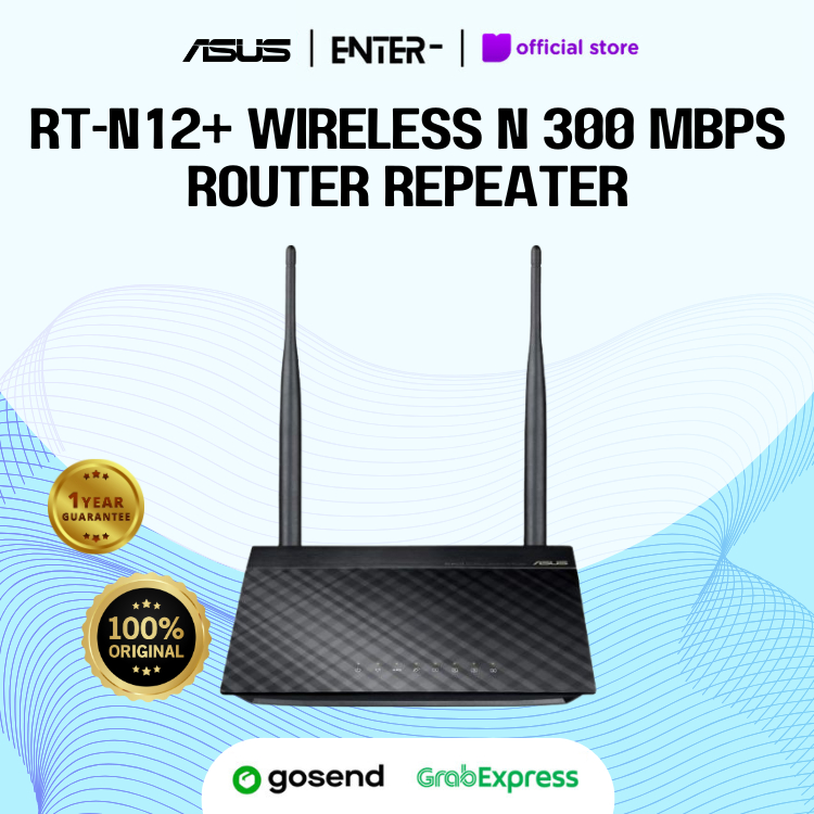 ASUS RT-N12+ Wireless N 300 Mbps เราเตอร์ Repeater Access Point WIFI ...