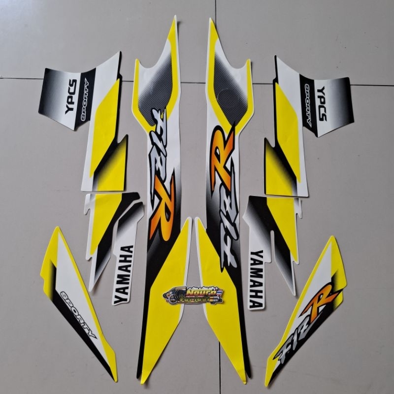 Striping yamaha fiz r f1 zr 2001 2002 รายชื่อสีเหลือง มาตรฐาน | Shopee ...