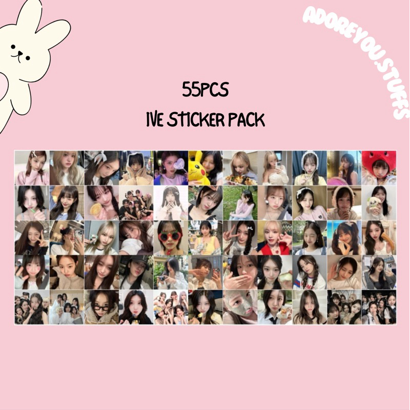 (55 ชิ้น) IVE STICKER KPOP / สติ๊กเกอร์ FREEBIES / สติ๊กเกอร์ DECO KPOP ...