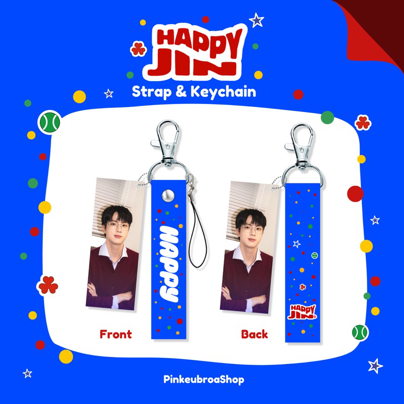 พวงกุญแจสาย Jin BTS Happy Edition | Shopee Thailand