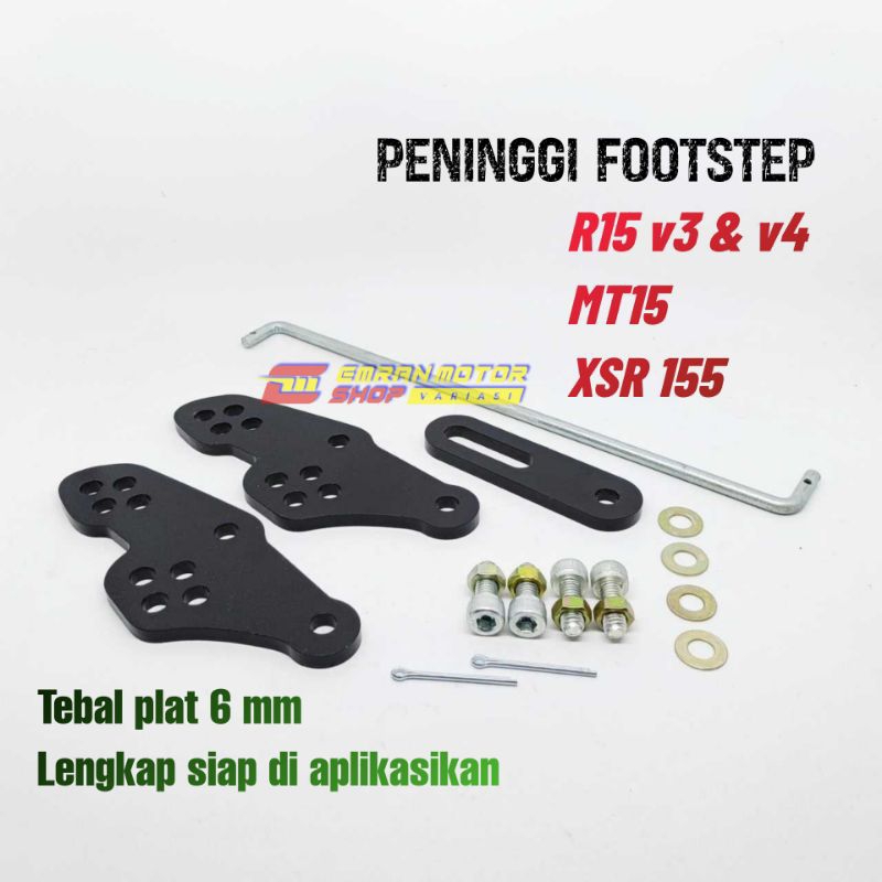 Raiser Footstep R15 v3 v4 MT15 XSR155 riser Bracket เพิ่มความสูง ...