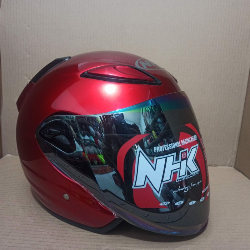 หมวกกันน็อค NHK R6 S RED MARUN รุ่นใหม่ล่าสุด | Shopee Thailand