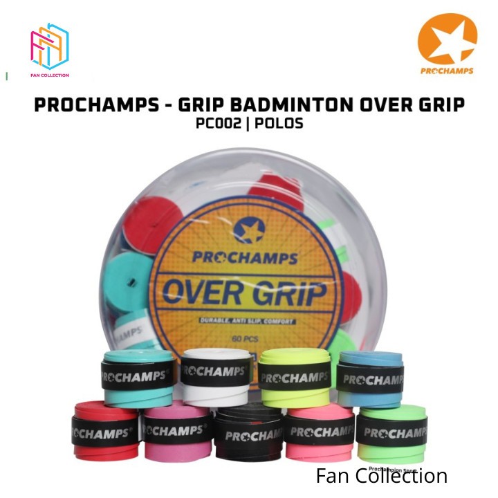 PROCHAMPS Over Grip PC002 / PC 002 ด้ามจับยางแบดมินตันธรรมดา | Shopee ...