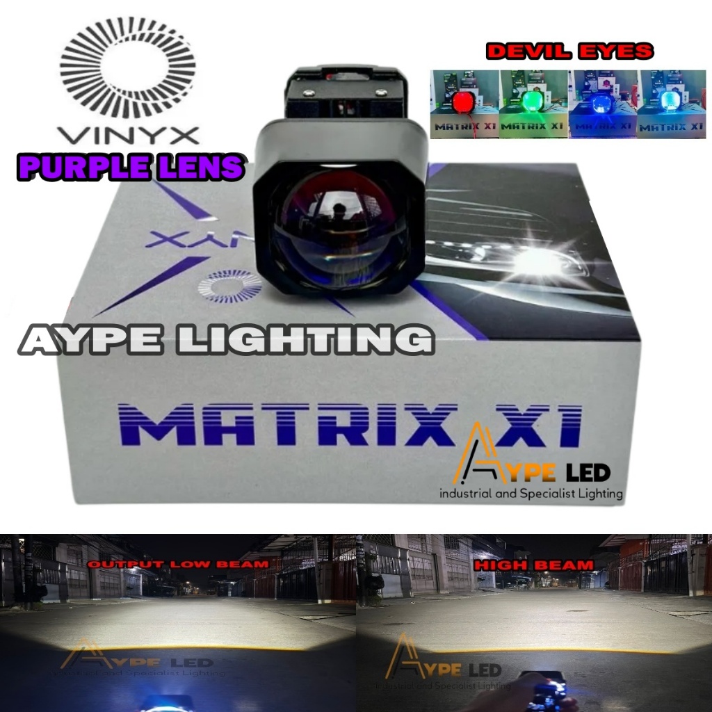 Biild matrix X1 Vinyx 1.5 นิ้วสีม่วงเลนส์พรีเมี่ยม Limited โปรเจคเตอร์ ...