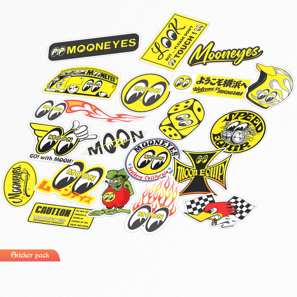 Hp sticker Pack MOONEYES tumblrความงาม 20 ชิ้นสติ๊กเกอร์เคสโทรศัพท์ ...