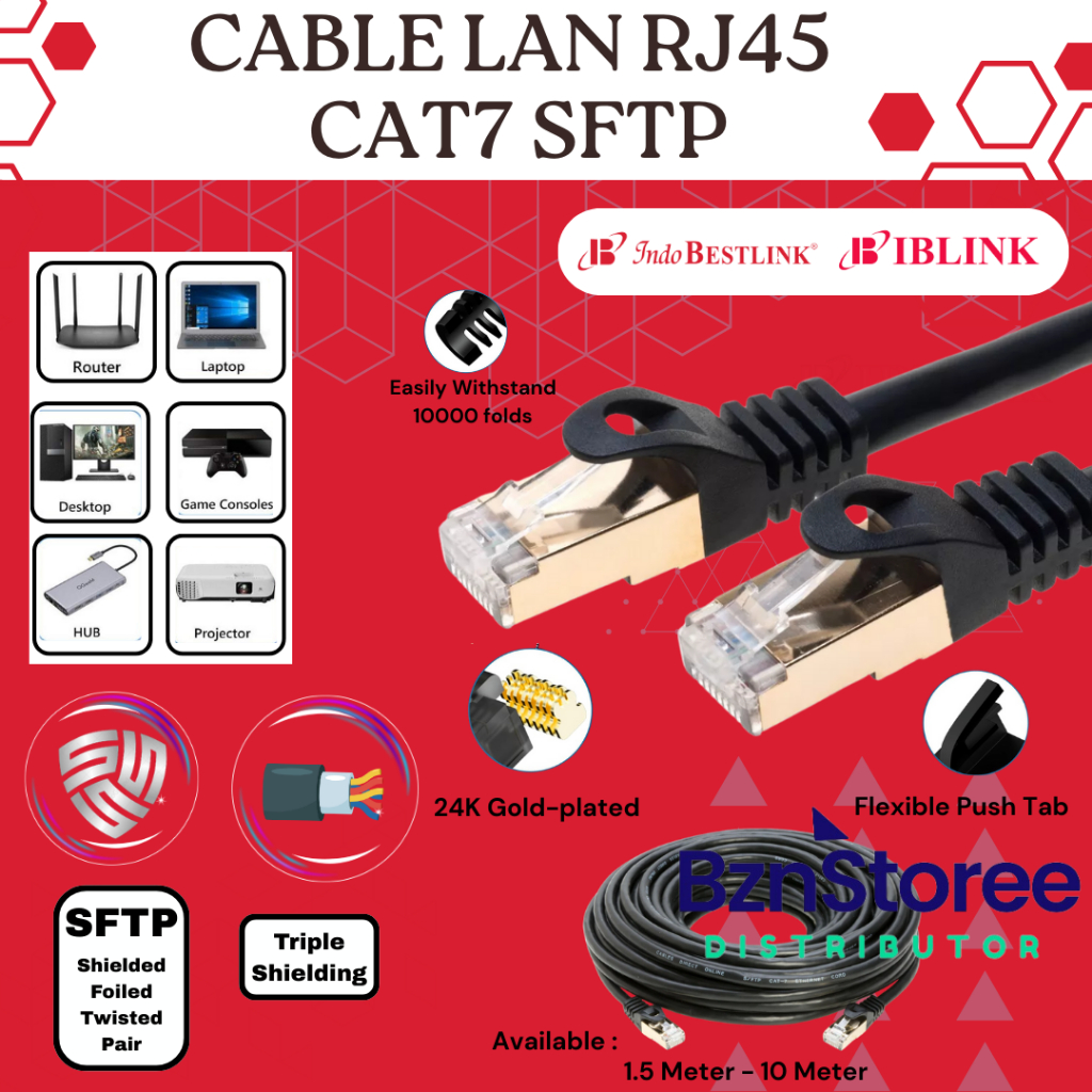 สาย LAN Cat 7 สาย Ethernet ความเร็วสูง RJ45 1.5M 3M 5M 10M 15M 20M/สาย ...