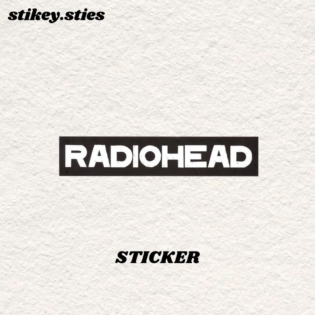 กันน้ําไวนิล AESTHETIC BAND RADIOHEAD สติ๊กเกอร์ / HP MOTORCYCLE LAPTOP ...