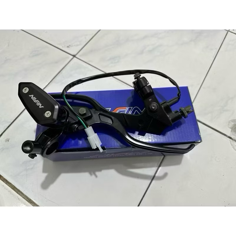 BRAKE MASTER SET RIGHT LEFT OVAL TUBE สีดําหลอดแก้ว PLUS ด้านหน้าท่อ ...
