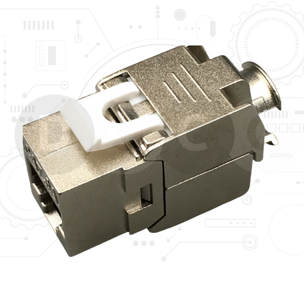 RJ45 หญิง Modular Jack Connector CAT6A STP/FTP Gold-Plated Keystone ...