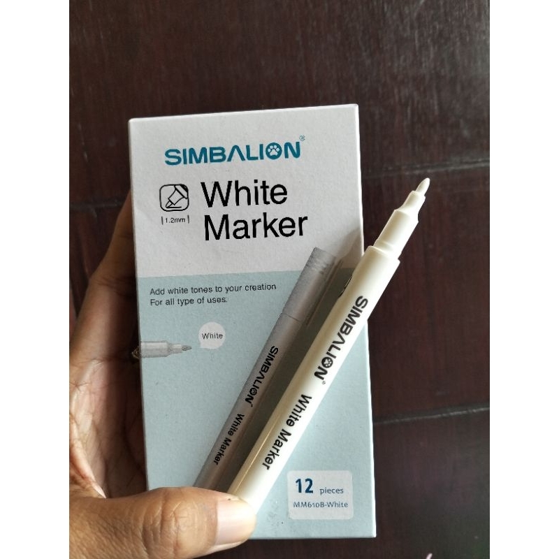 Putih Simbalion White Marker (ใช้กับดินสอสี Grasp ได้) | Shopee Thailand