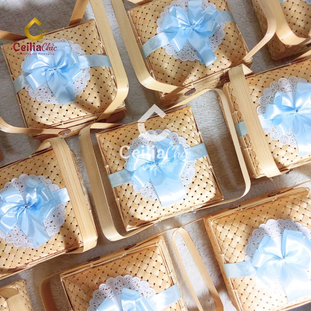 22 ซม. Bamboo Sokase Besek / Premium Besek / Blessing Rice Container ...