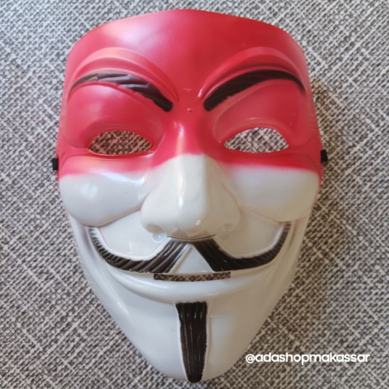 Merah Anonymous White / Hacker Black / Mr. หน้ากาก X อินโดนีเซีย ...