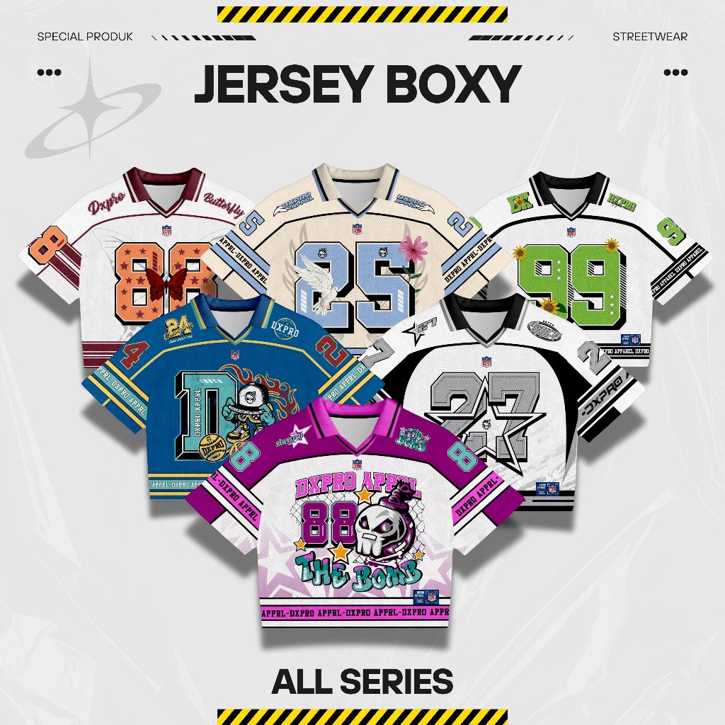 Boxy Number Dxpro All Series V3 Jersey, วัสดุ Dry-Fit ระดับพรีเมียม ...