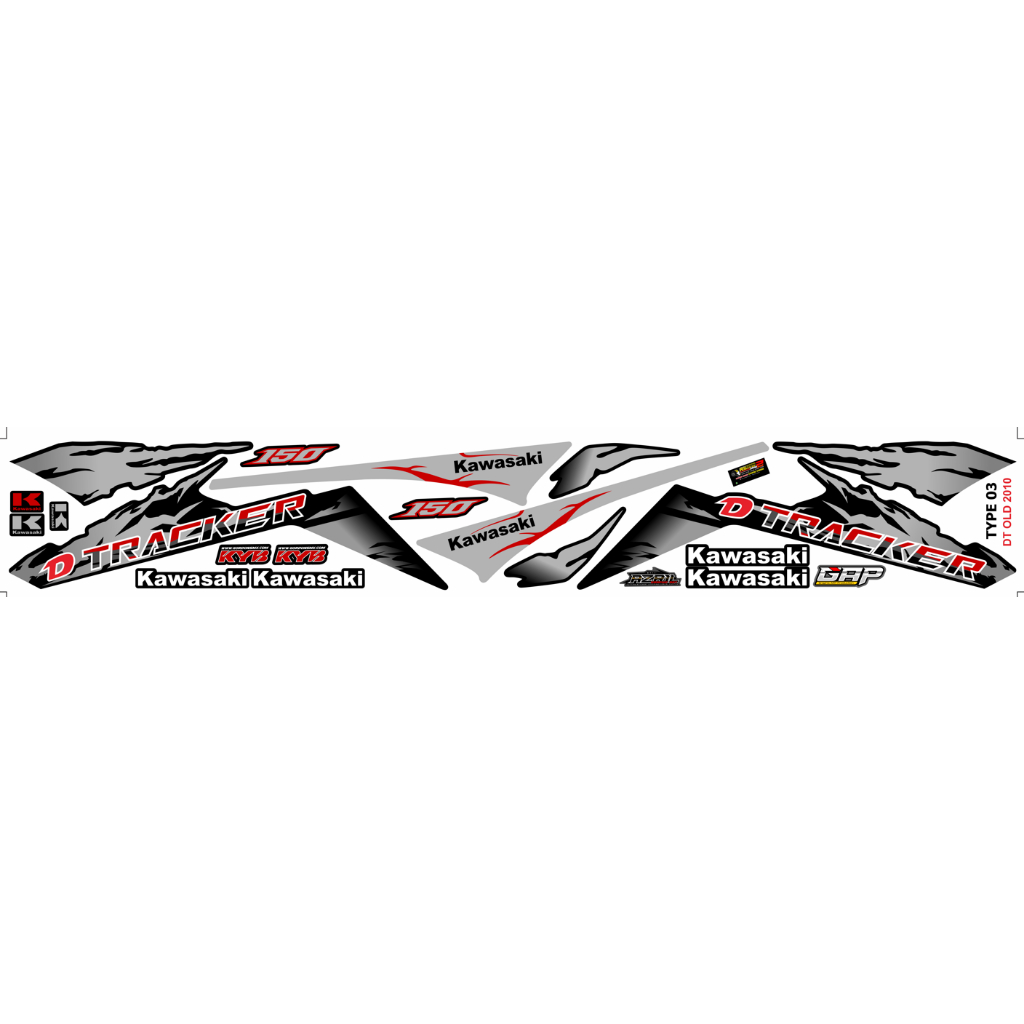 Striping DTracker OLD 2010 D TRACKER OLD BODY MAXDECAL MATERIAL ...