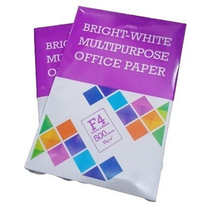 HVS Paper / กระดาษถ่ายเอกสาร BMO A4-F4 เนื้อหา 75gr 500 แผ่น/Rim ...