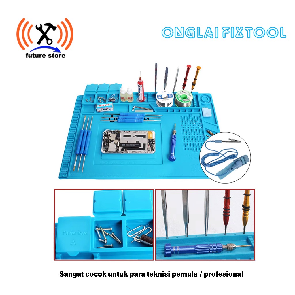 Onglai Fixtool TM-2 ยางทนความร้อนพรมเครื่องมือบริการ BGA ผู้ถือไขควง ...