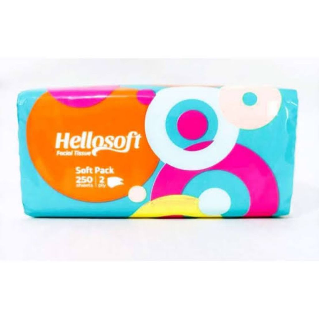 | แพ็ค 5 ชิ้น | Hellosoft Facial Soft Pack 250s กระดาษเช็ดหน้า 2 ชั้น ...