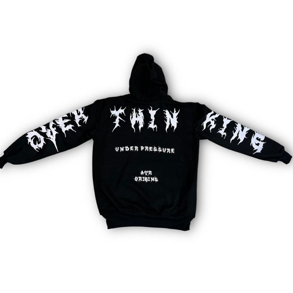 MMSTORE HODY MENS OVERTHINKING BLACK LIMITID EDITION | Shopee Thailand