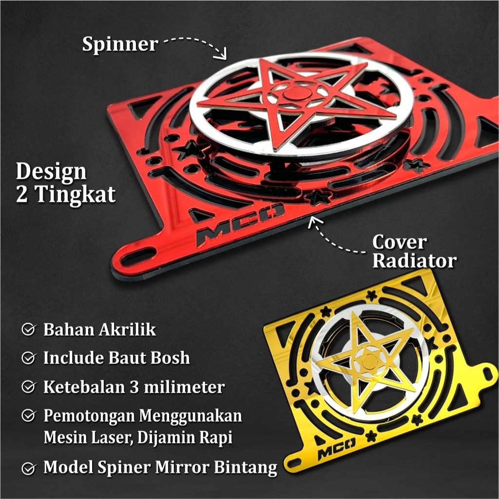 MESIN RADIATOR COVER พัดลม SPINNER BINTANG SERIES MOSCOW PNP YAMAHA ALL ...