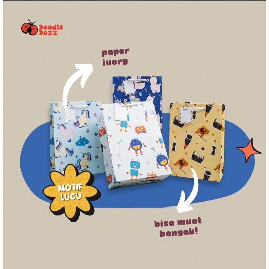 Agatis X Doodle Dazz - Paper Bag / Packing for gift / pouch Bag ...
