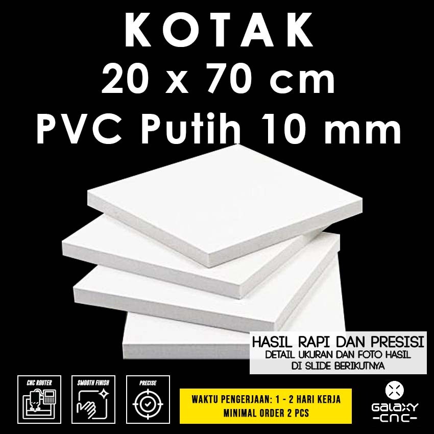 Putih กล่อง 20 x 70 ซม. - PVC 10 มม. - กระดานโฟม PVC / PVC สีขาว ...