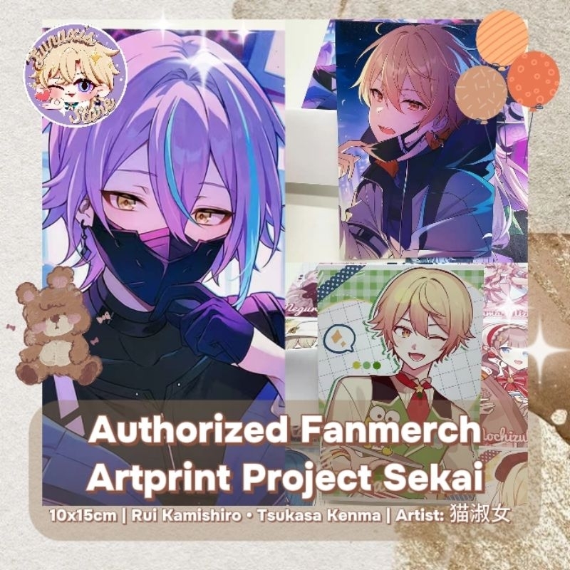 ที่ได้รับอนุญาต/อย่างเป็นทางการ Fanmerch Artist Artprint Project Sekai ...