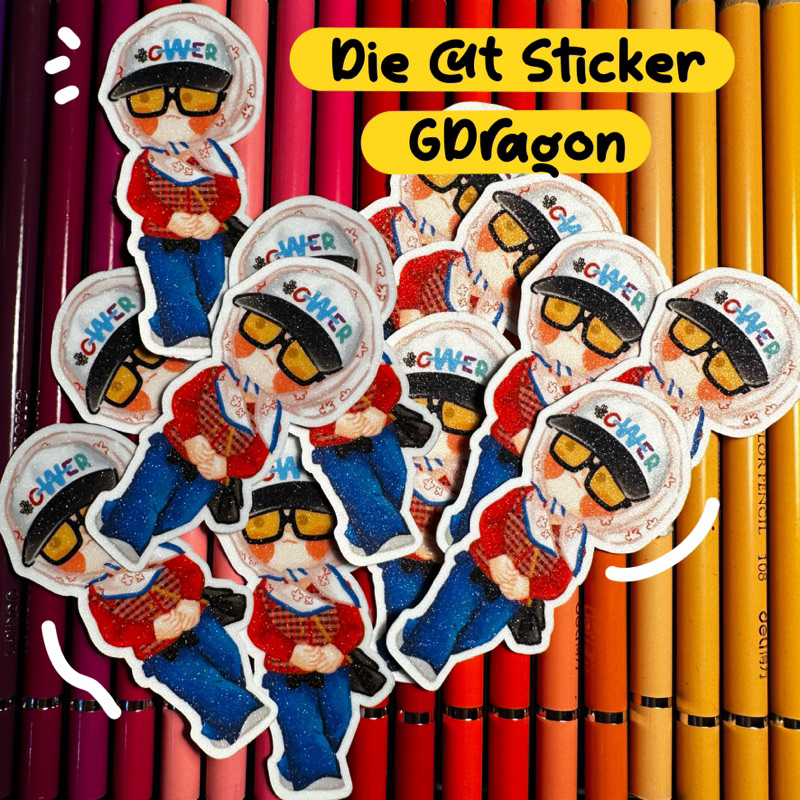 สติ๊กเกอร์ไดคัท Bigbang GD Taeyang Daesung TOP Seagri / Gdragon G ...