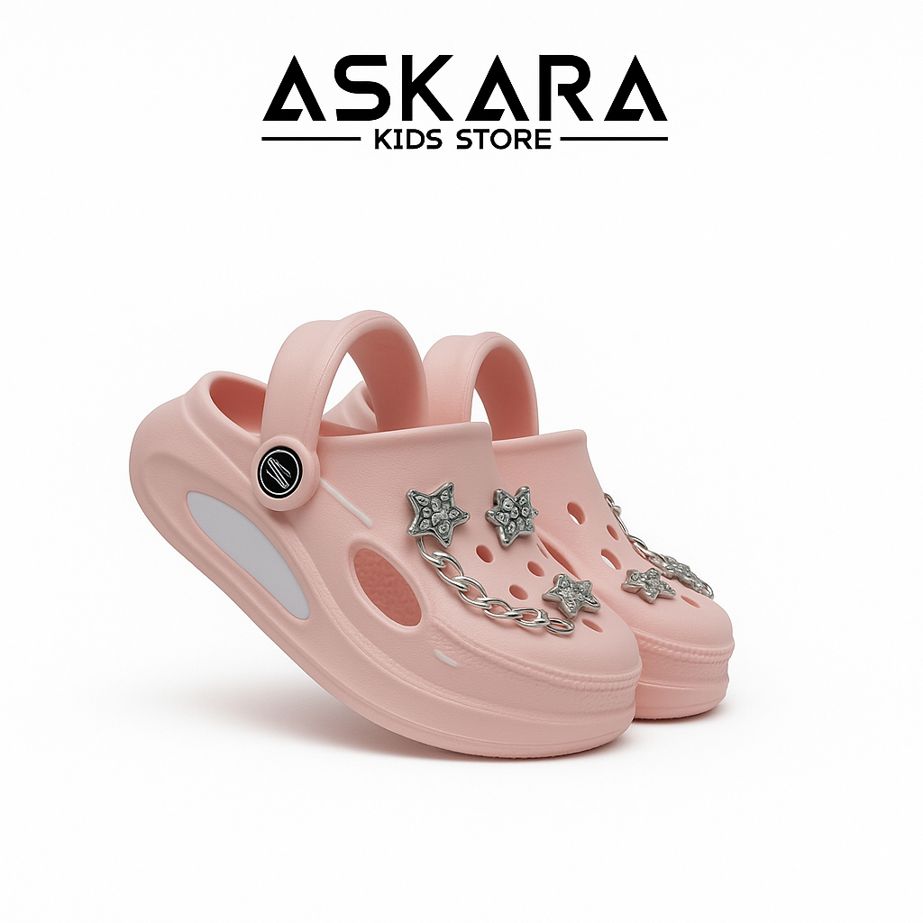 New Askara - Gemoy Star Girls Sandals - Soft Slippers สไตล์เกาหลี Sebo ...
